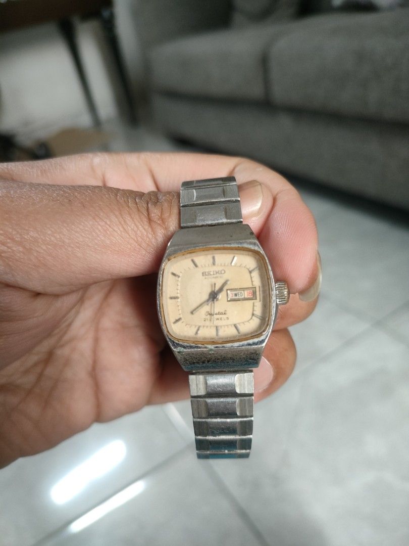 Jam Tangan Seiko Automatic CRystal 21 Jewels Fesyen Wanita Jam