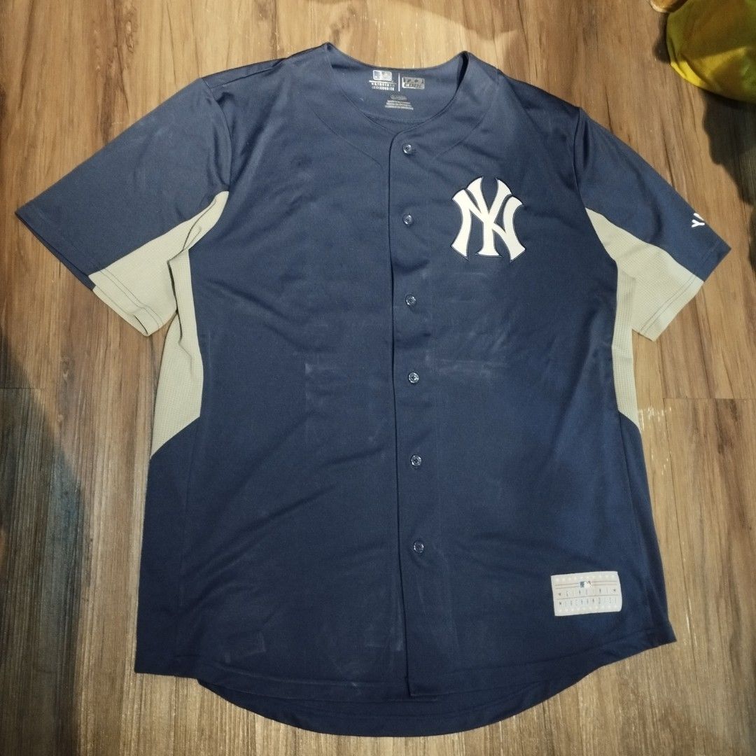 ADIDAS X MLB YANKEES JERSEY, Fesyen Pria, Pakaian , Atasan di Carousell