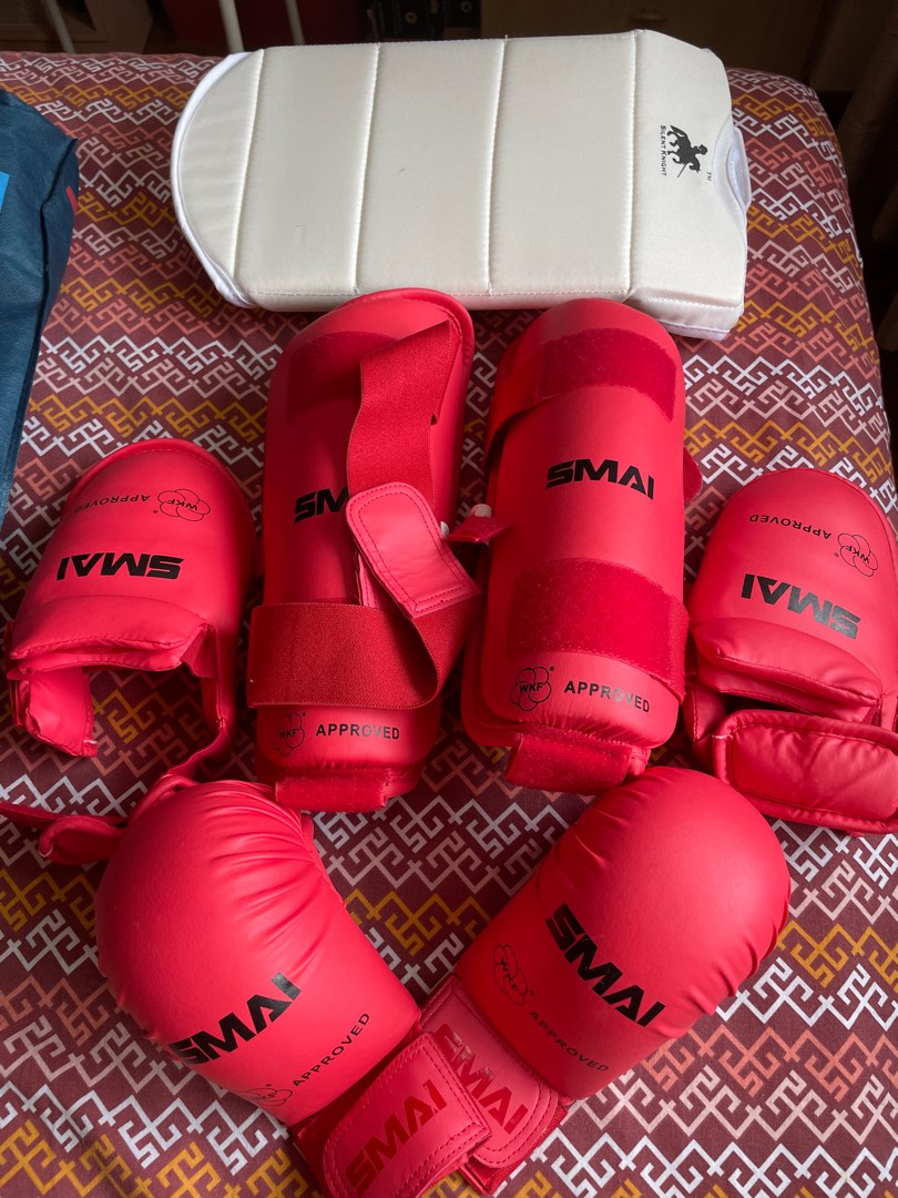 Karate gloves and leg pads and chest guard, Sports Equipment, Other