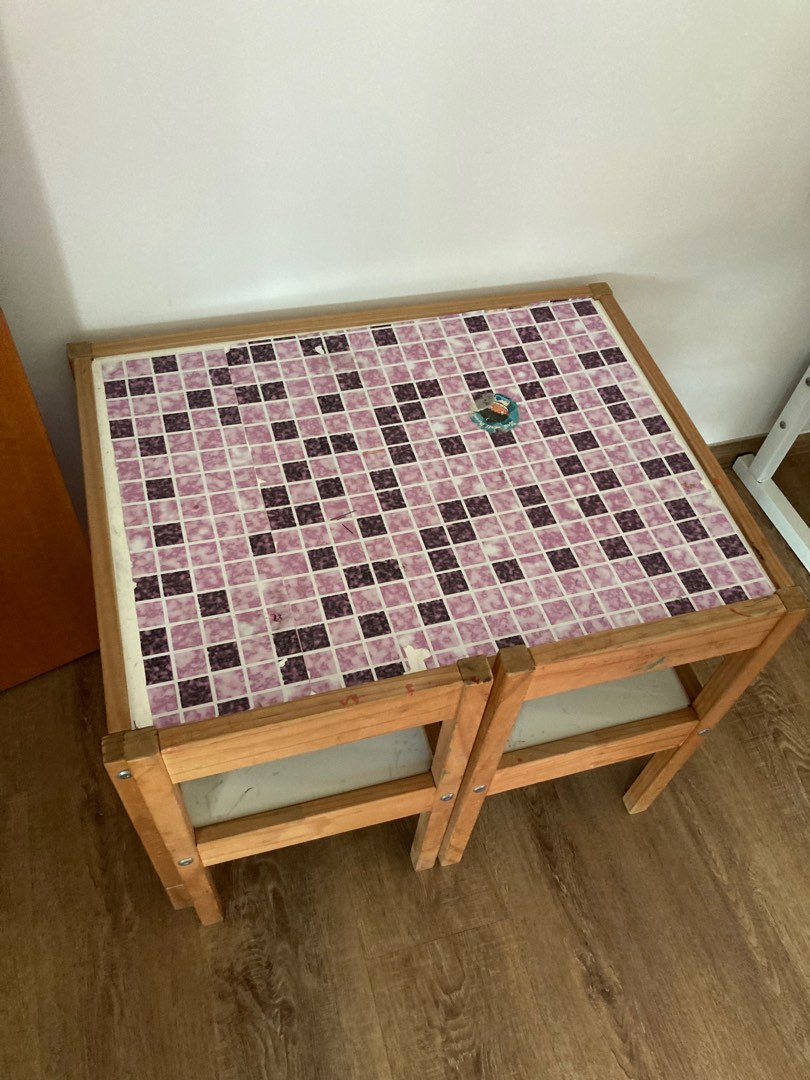 Kids small study table and 2 chairs babies kids baby nursery kids
