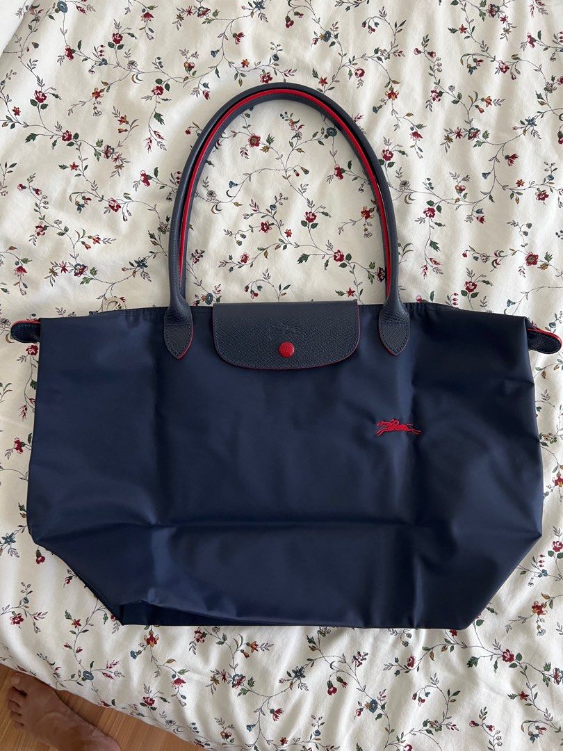 Large size Le Pliage Navy, Women's Fashion, Bags & Wallets, Shoulder