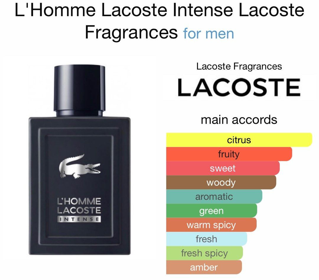 Lacoste L'Homme Lacoste Intense eau de toilette for men