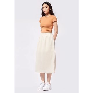 Colorbox Loose Midi Slit Skirt