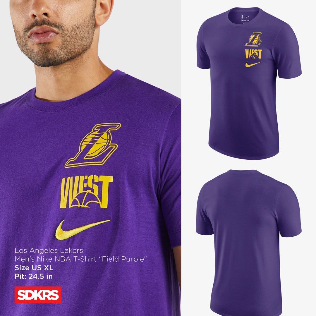 Nike Men's T-Shirt - Purple - XXXL