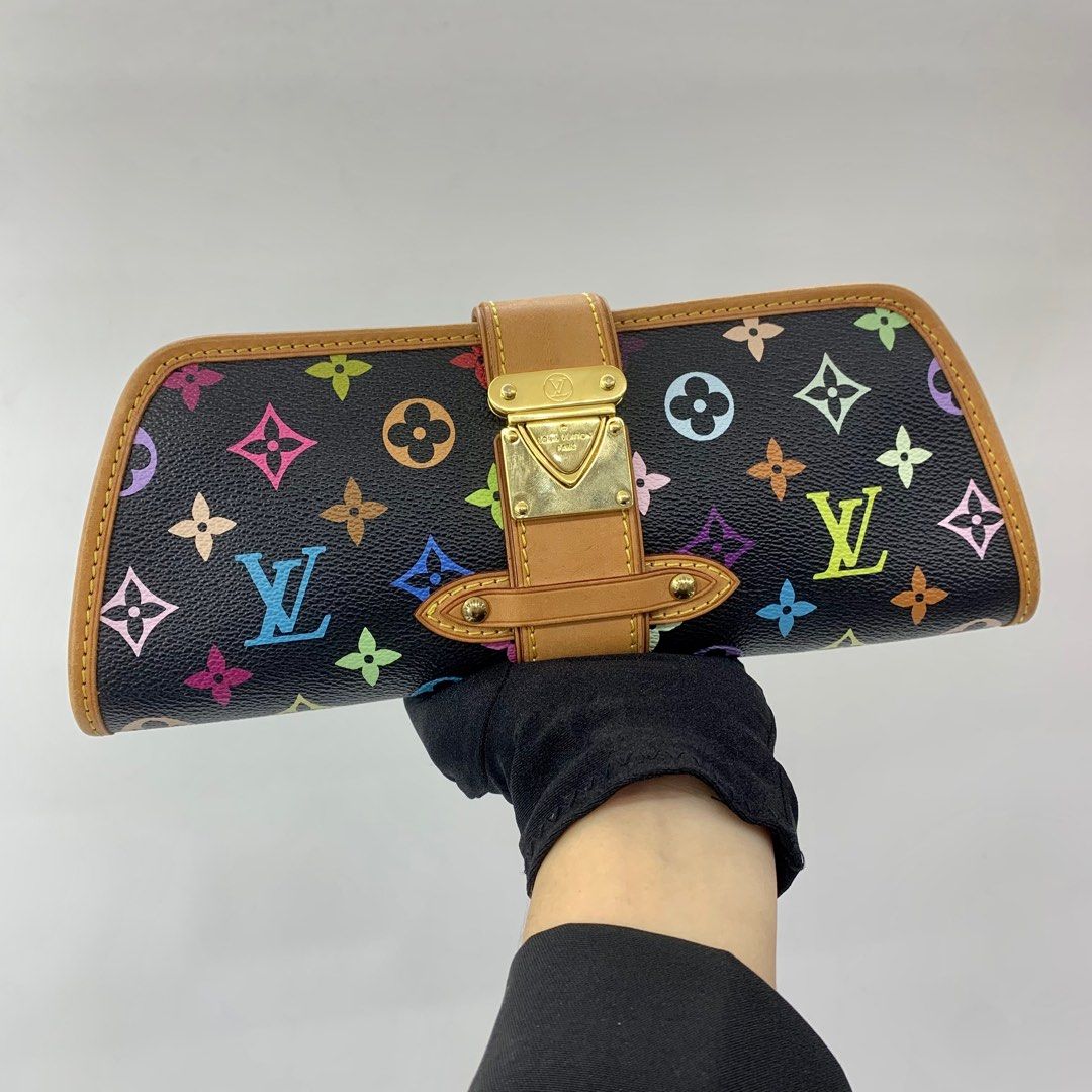 LV Shirley Multicolor Clutch, Luxury, Bags & Wallets on Carousell