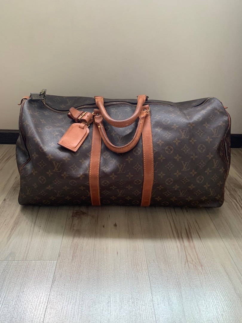 Louis Vuitton - Authenticated Keepall Handbag - Leather Brown for Women, Very Good Condition