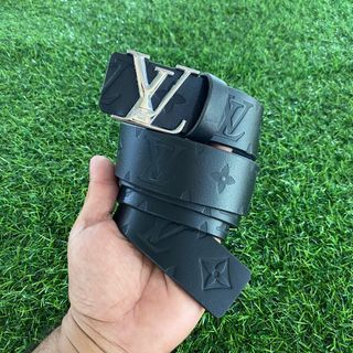 Louis Vuitton Green Vernis LV Initiales Belt 80cm