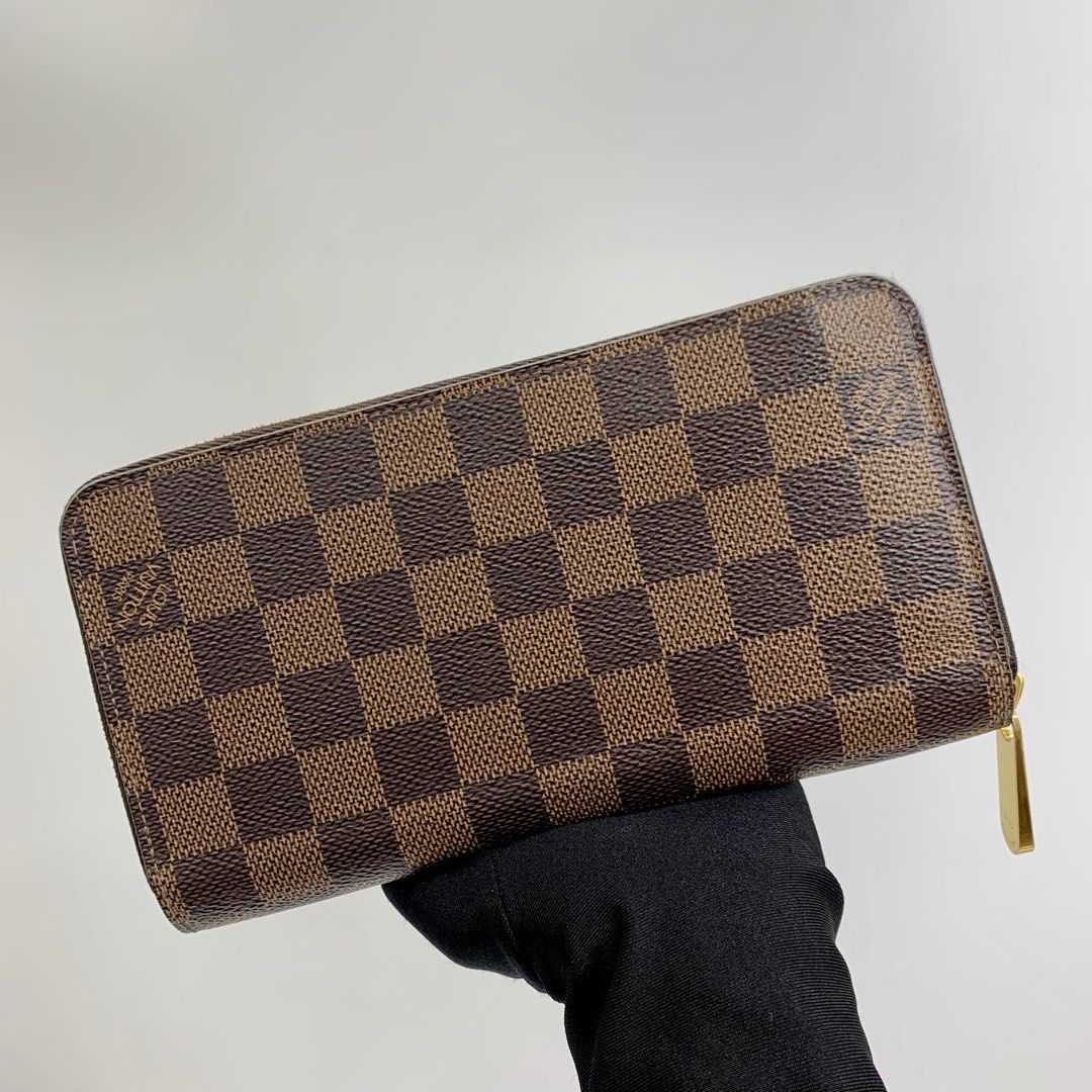 Authentic Louis Vuitton Damier Zippy Wallet N60015 Long Wallet