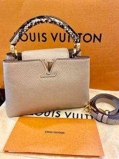 Louis Vuitton Capucines BB in white, Luxury, Bags & Wallets on Carousell