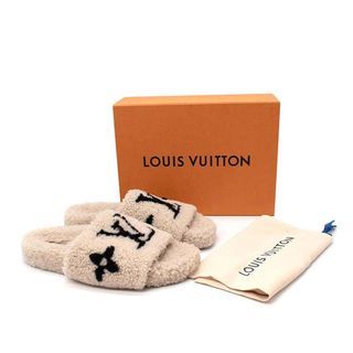 Louis Vuitton Pink/Brown Leather and Monogram Canvas Bom Dia Slides Size 39  Louis Vuitton | The Luxury Closet