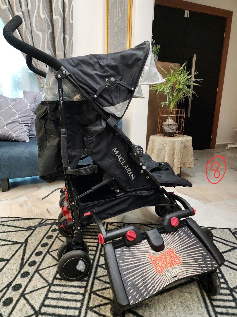 Maclaren Twin Stroller FREE Buggy Board Maxi Babies Kids Going