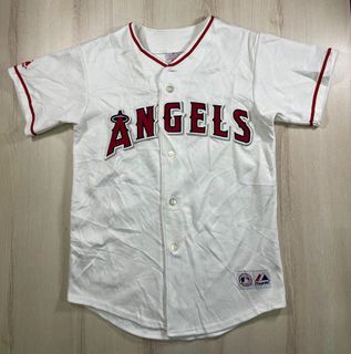 Youth Majestic MLB Angels red jersey