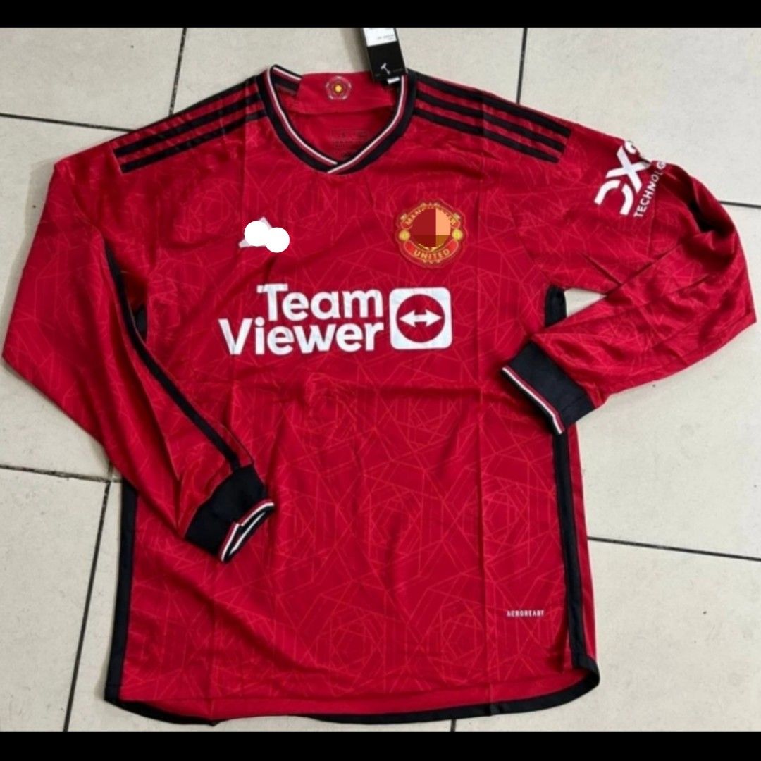 Man utd long hotsell sleeve jersey