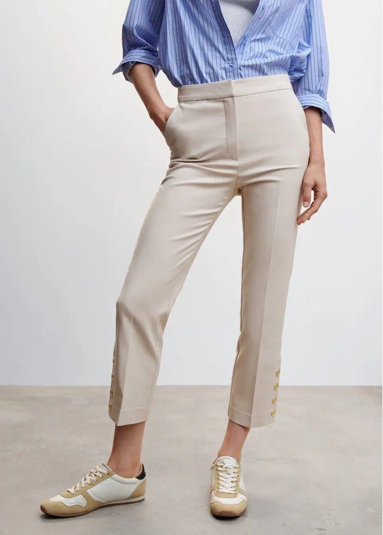 Regular-fit suit trousers with pleats - Man | MANGO OUTLET India