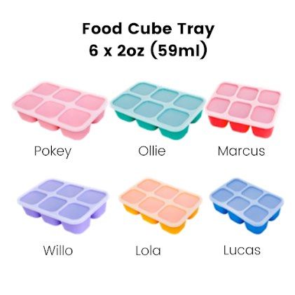 Marcus & Marcus - Food Cube Tray, Pokey (1oz x 8)