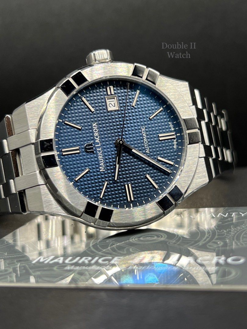 Maurice Lacroix AIKON Automatic 42mm Blue Dial AI6008 Luxury