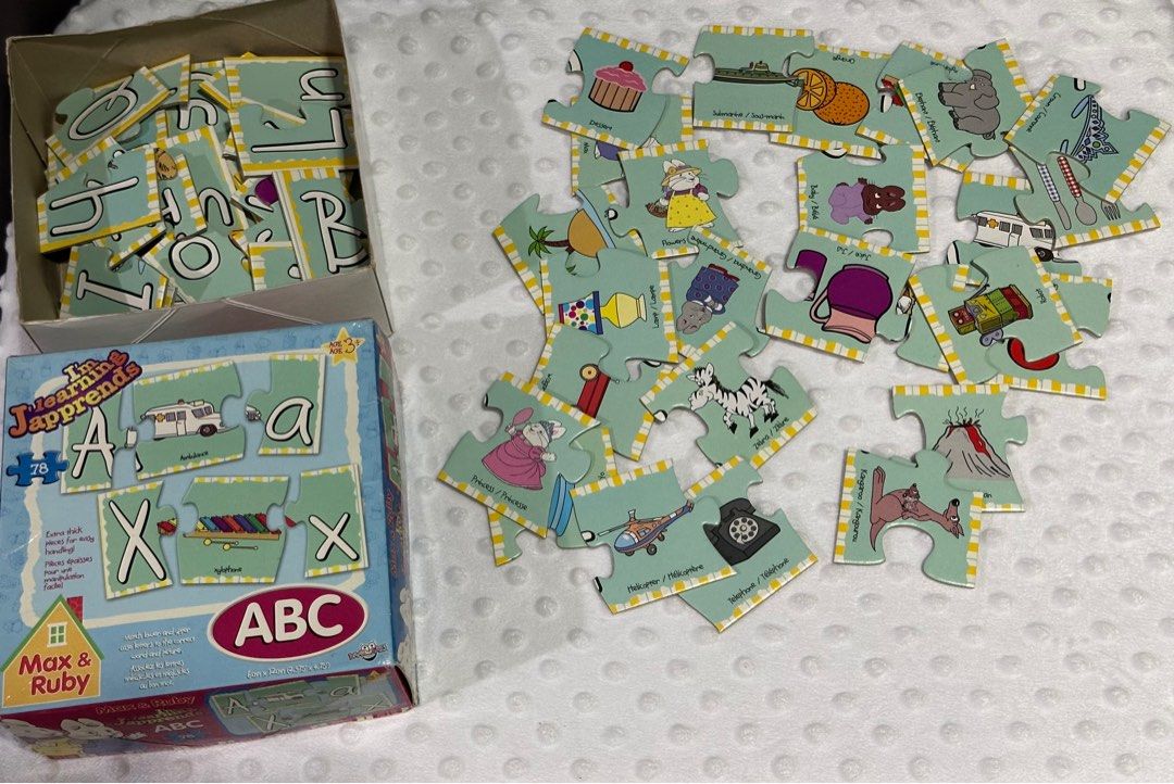 Max & Ruby ABC puzzle, Hobbies & Toys, Toys & Games on Carousell