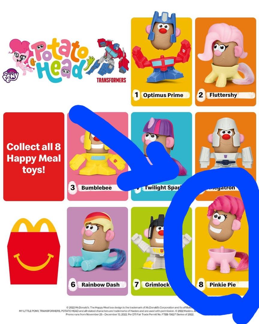 Mcdonalds potato head hotsell toys