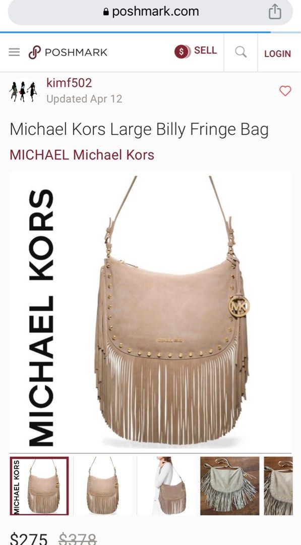 Michael kors hotsell billy fringe bag