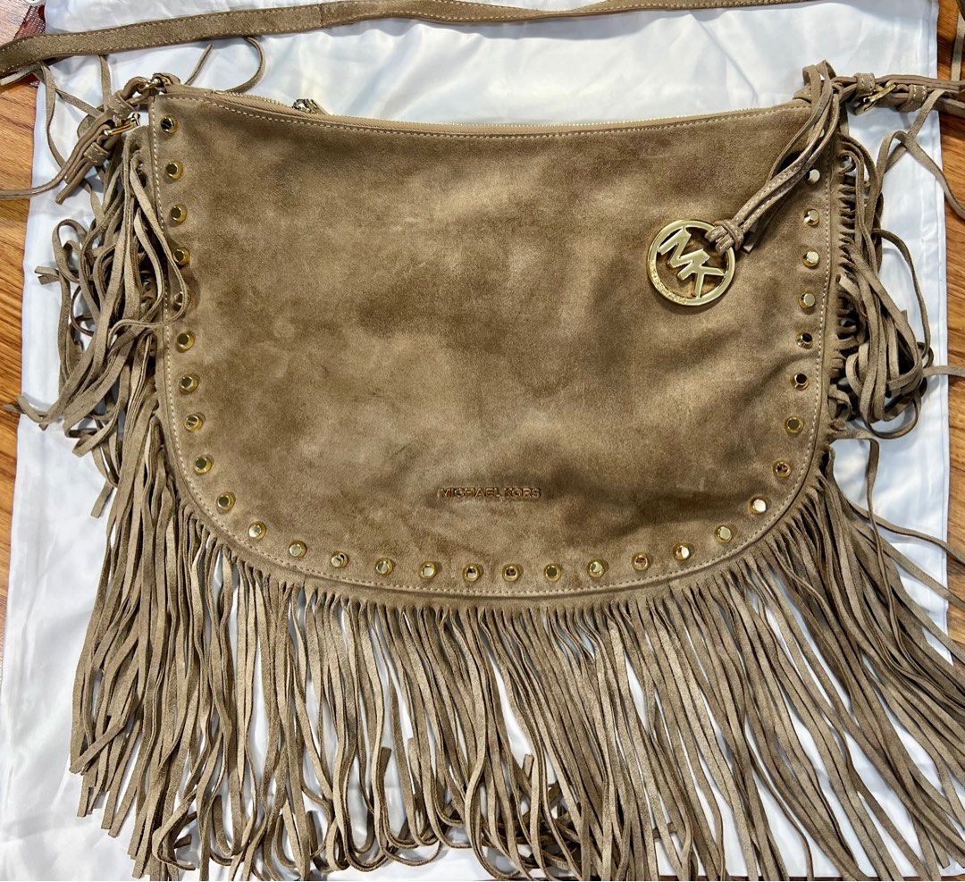 Michael kors billy fringe discount bag