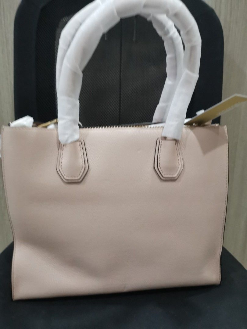 Mercer Large Color-Block Saffiano Leather Tote Bag