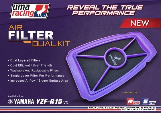 MOTOR RACING AIR FILTER UMA RAPIDO PROTAPER *WASHER (AEROX155 AEROX155 ...