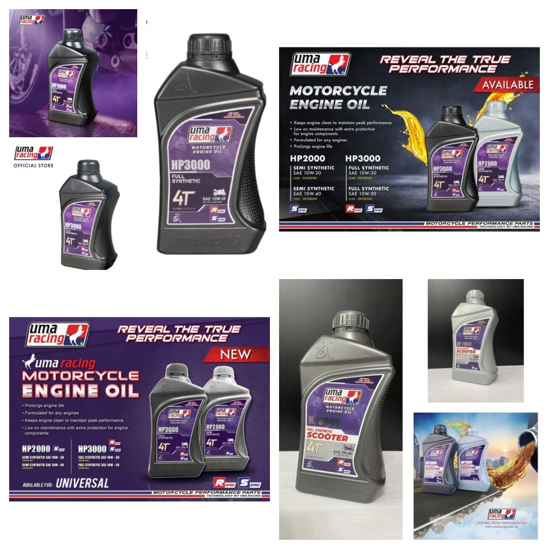 MOTORCYCLE 4T ENGINE OIL SCOOTER EO FULL SYNTHETIC SIME* UMA RACING