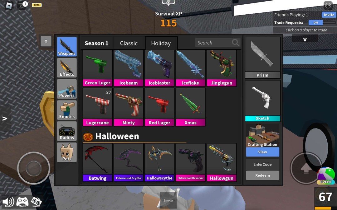 Selling MM2 (Murder Mystery 2), Video Gaming, Gaming Accessories, In-Game  Products on Carousell