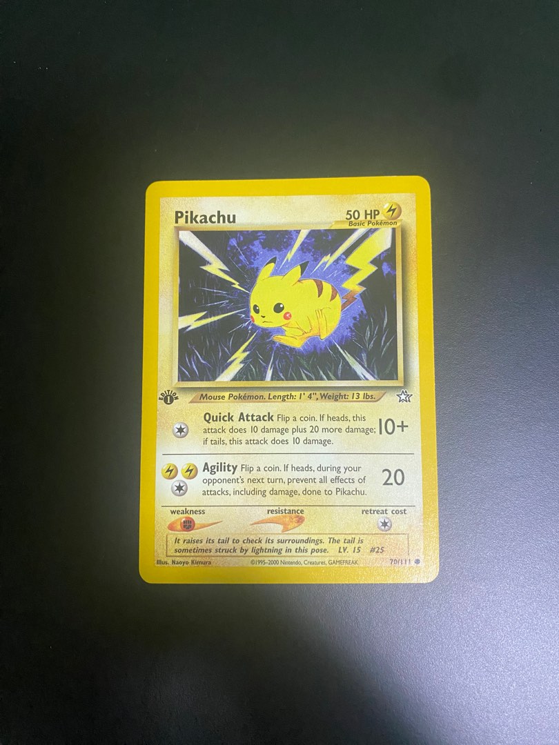 Chinese Pikachu pokemon base set first edition 2000, Hobbies & Toys, Toys &  Games on Carousell