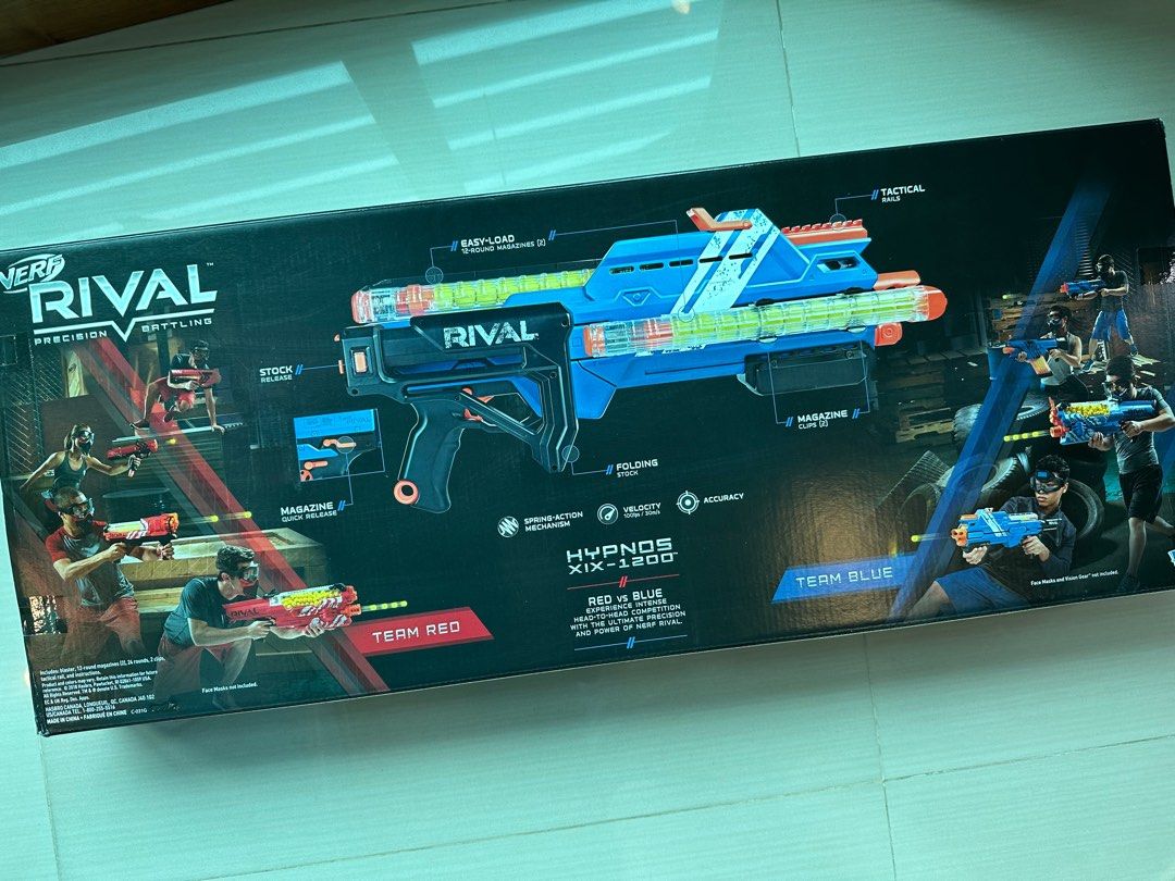 Nerf Rival Hypnos XIX1200 Blue Colour Blaster with 24 highimpact