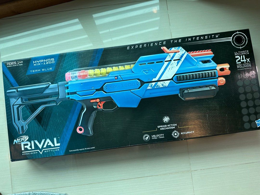 Nerf Rival Hypnos XIX1200 Blue Colour Blaster with 24 highimpact