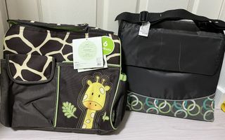 [NEW] Babyboom Tote Diaper Bag + [USED] Travel Bed (Bundle)