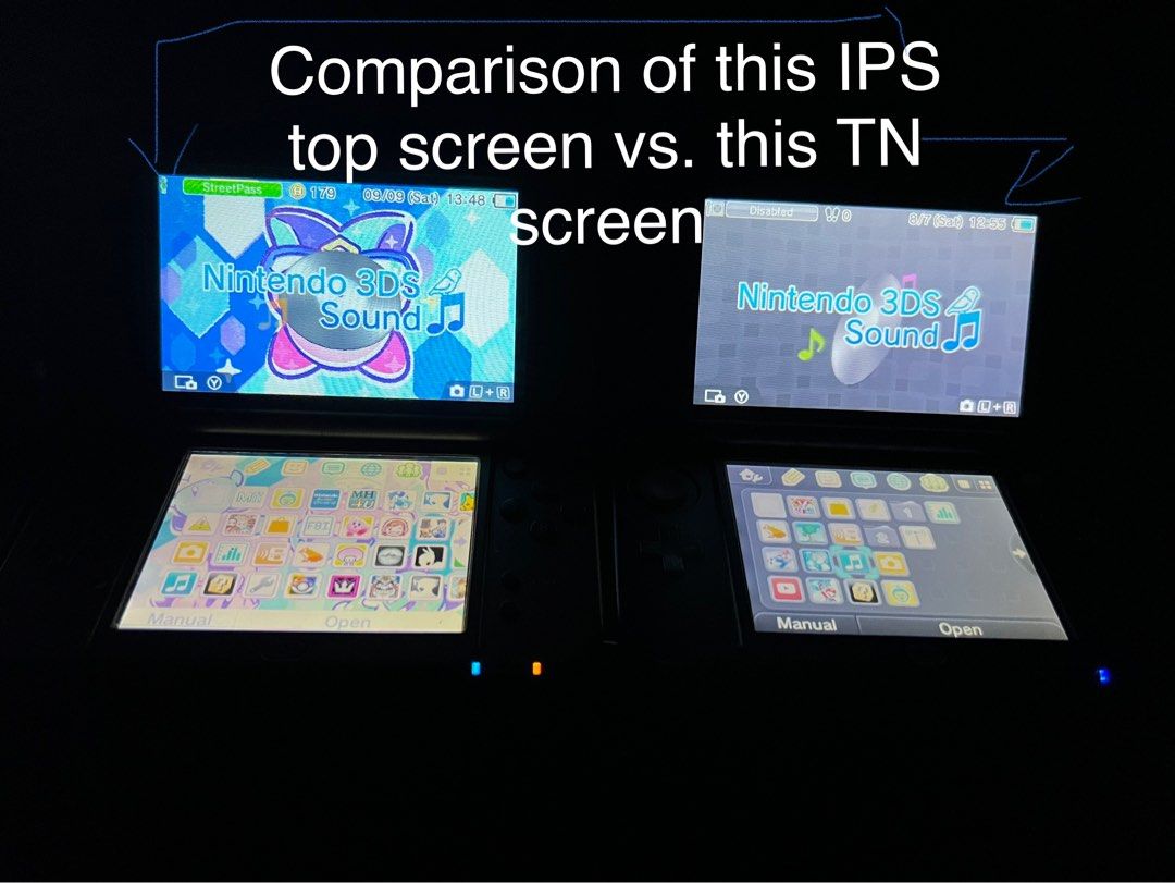 New Nintendo 3DS XL Metallic Black (IPS Top Screen, US Version, Cfw and