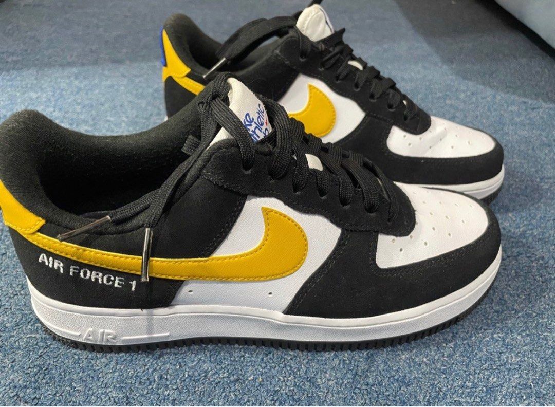 Nike Air Force 1 Athletic Club Black University Gold shoes 