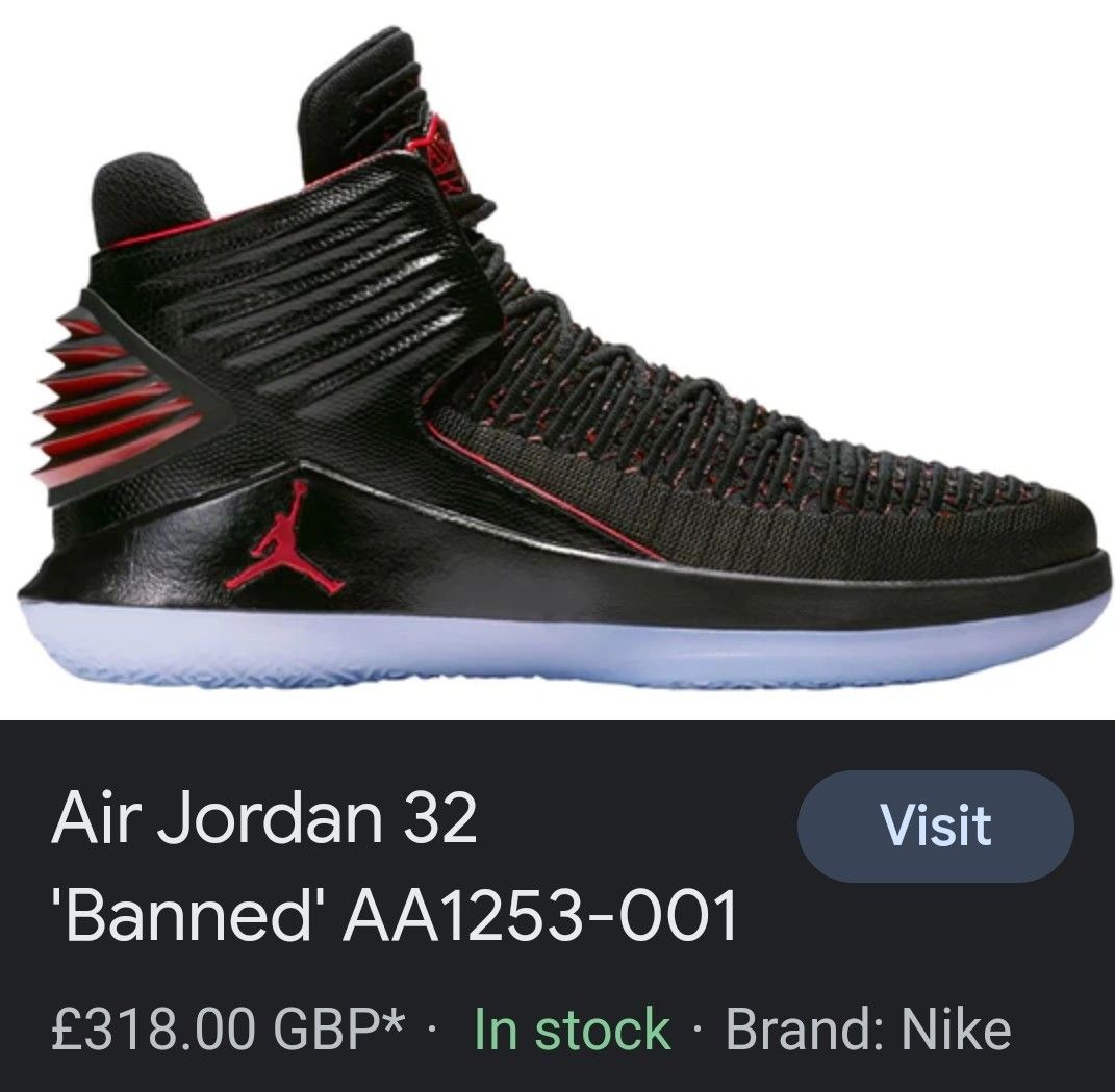 NIKE AIR JORDAN 32 Banned