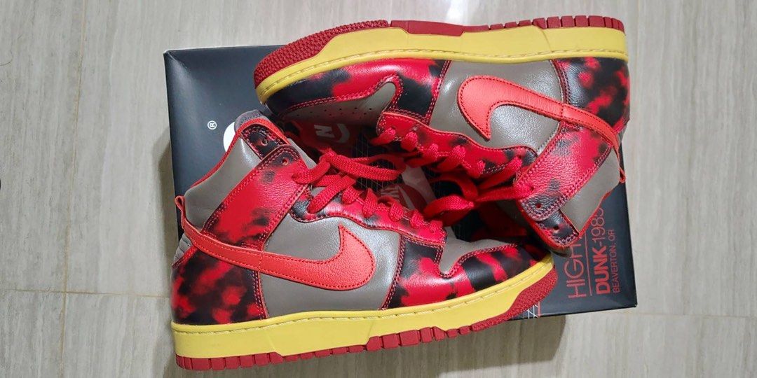 Nike Dunk High 1985 SP Red Acid Wash 渲染 紅棕色 DD9404-600 高筒 籃球鞋 球鞋