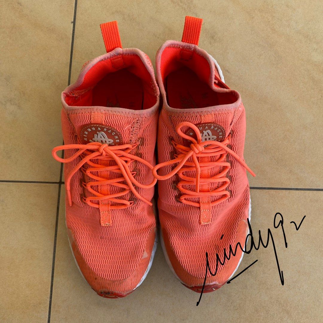 Nike huarache pink and orange sale