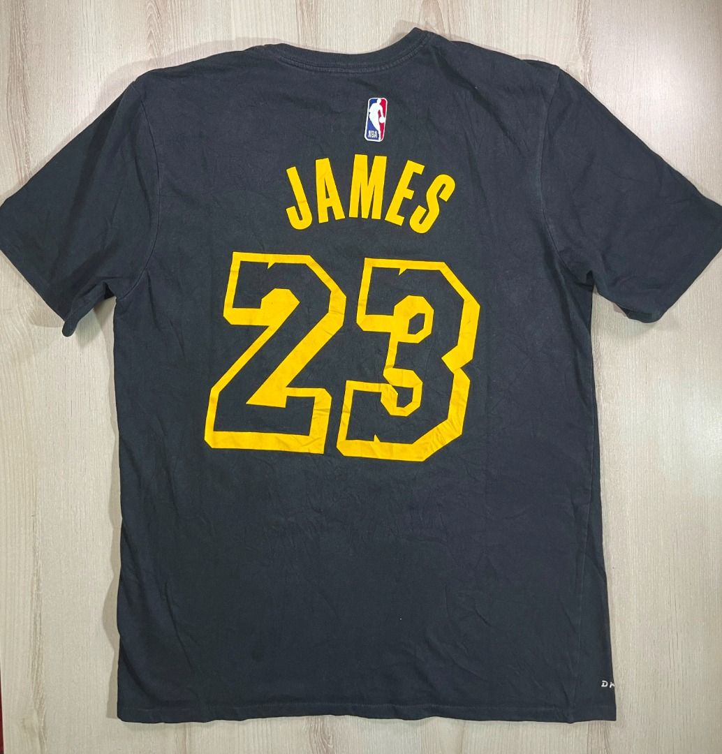 Lebron james lakers black t shirt discount