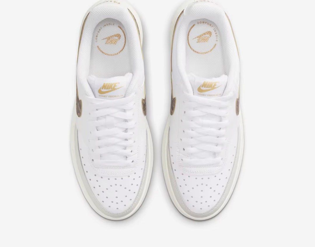White cheetah nike shoes online