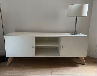 White tv stand/console/ cabinet