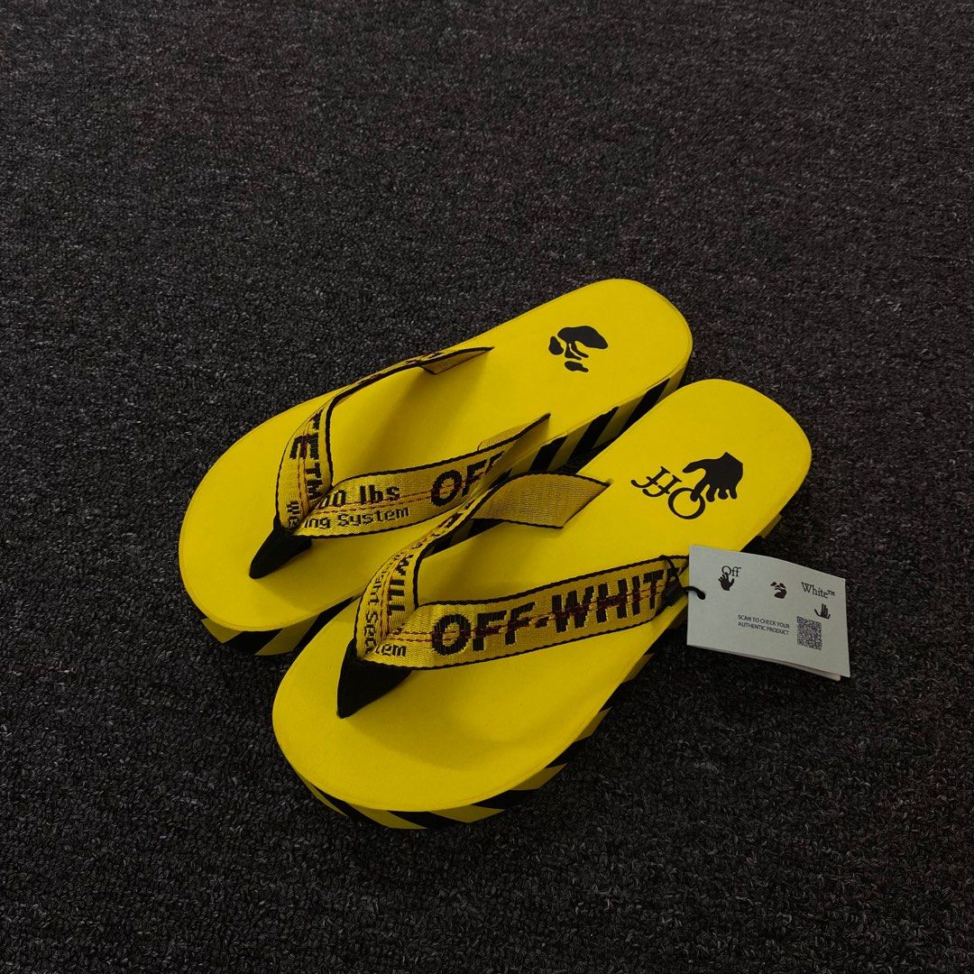 Offwhite Industrial Strap Flip Flop Sandal Eur41 Fit UK8 Men s
