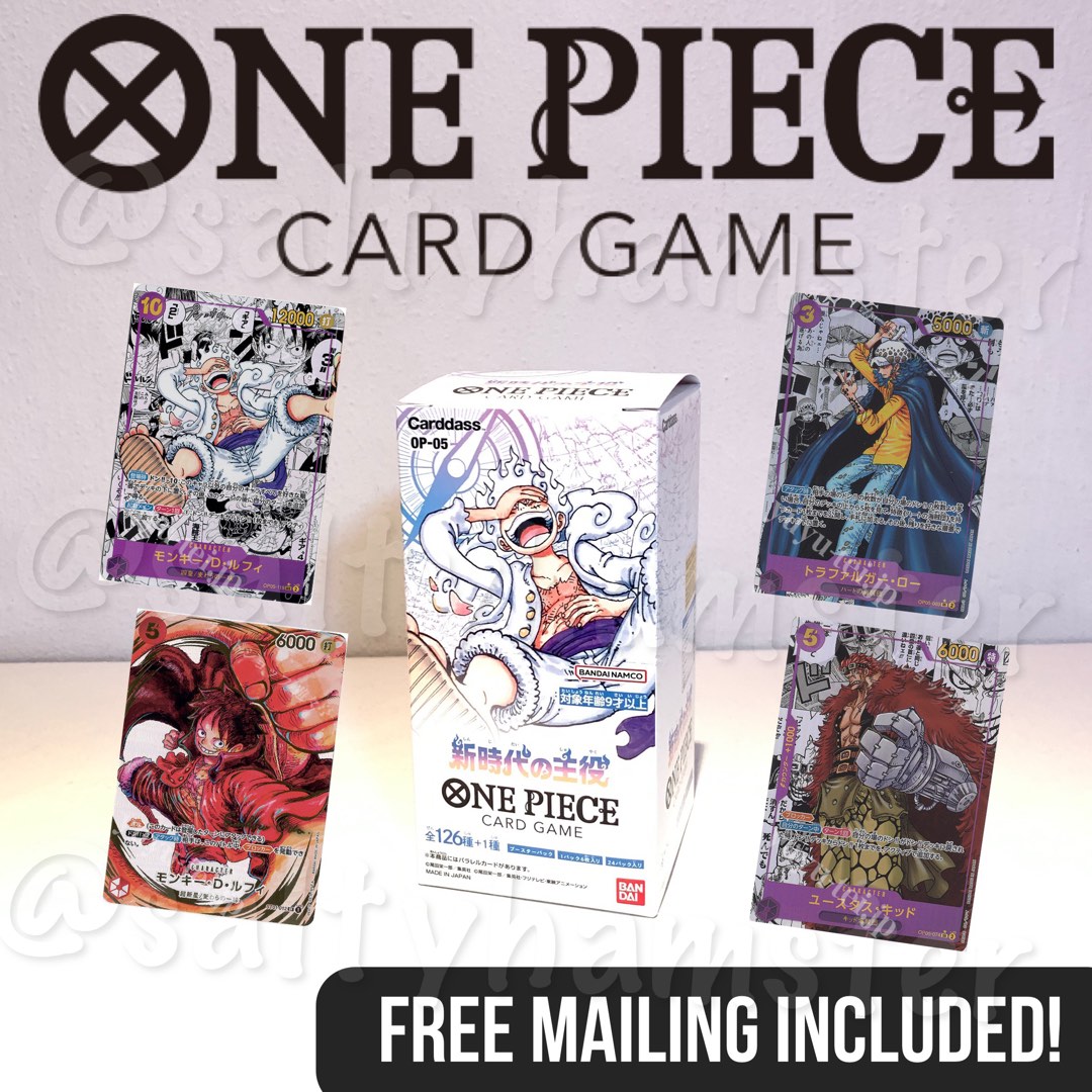 One piece card game tcg op05 op05 op5 booster box packs case op01 op02 op03 op04 op01 op02