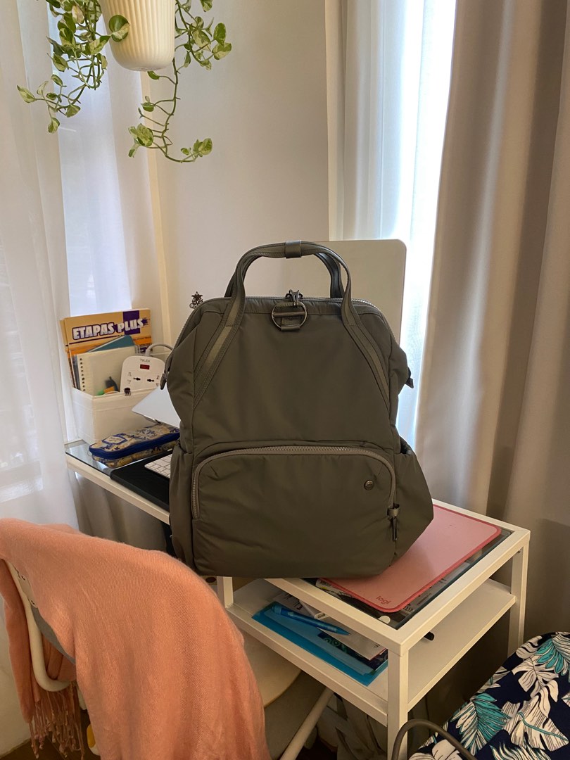 Pacsafe Citysafe CX Anti Theft Backpack in Econyl Gray