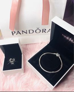 Pandora heart bracelet with charm