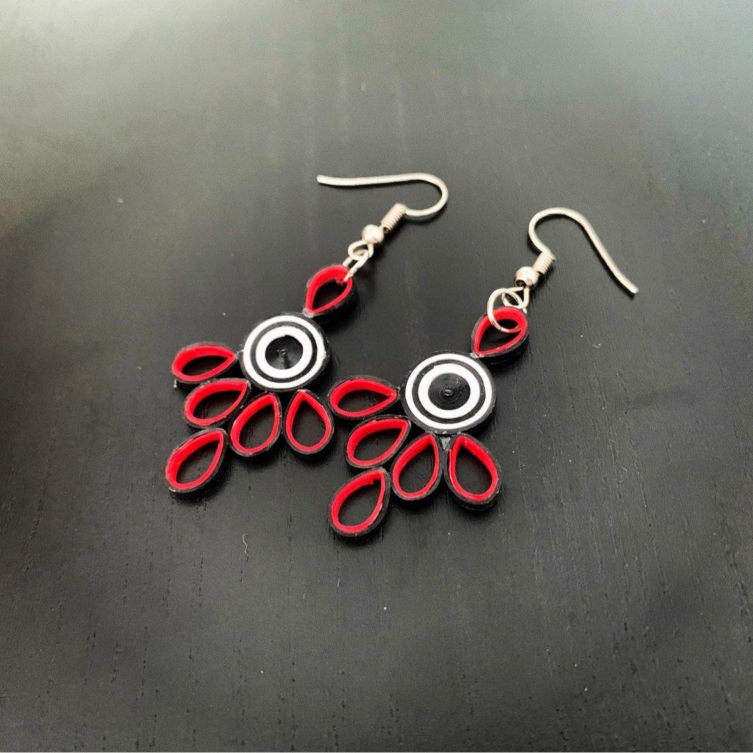 Quilling earrings price list cheap