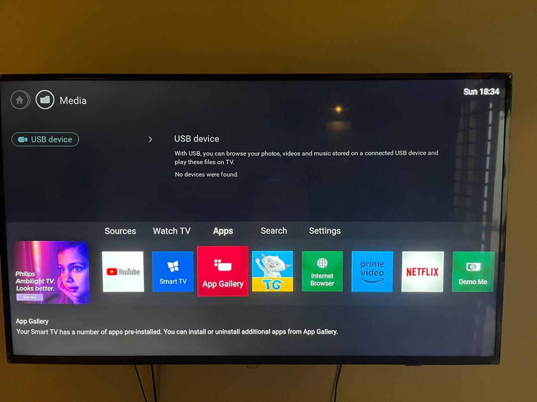 Philips 55 Inch smart TV, TV & Home Appliances, TV & Entertainment, TV