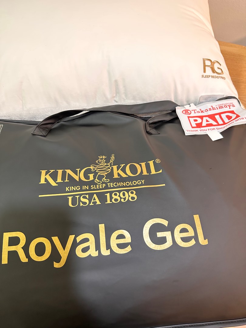 King Koil Royale Gel Firm Pillow, Furniture & Home Living, Bedding