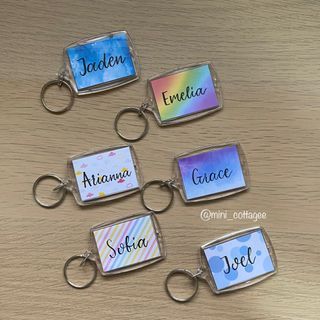 ROBLOX Personalized Custom Name Tag Keychain Keyring Zipper 