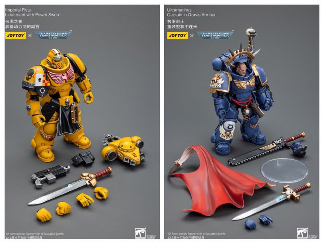 JoyToy Joy Toy Warhammer 40K - JT7714 Imperial Fists Lieutenant with ...