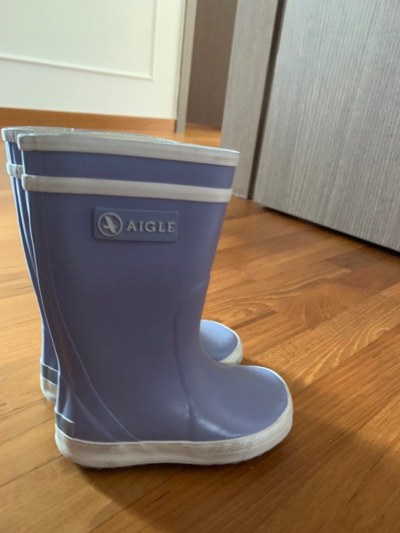 Puddle Rubber Lilac Baby Rain boots size 21 Babies Kids Babies
